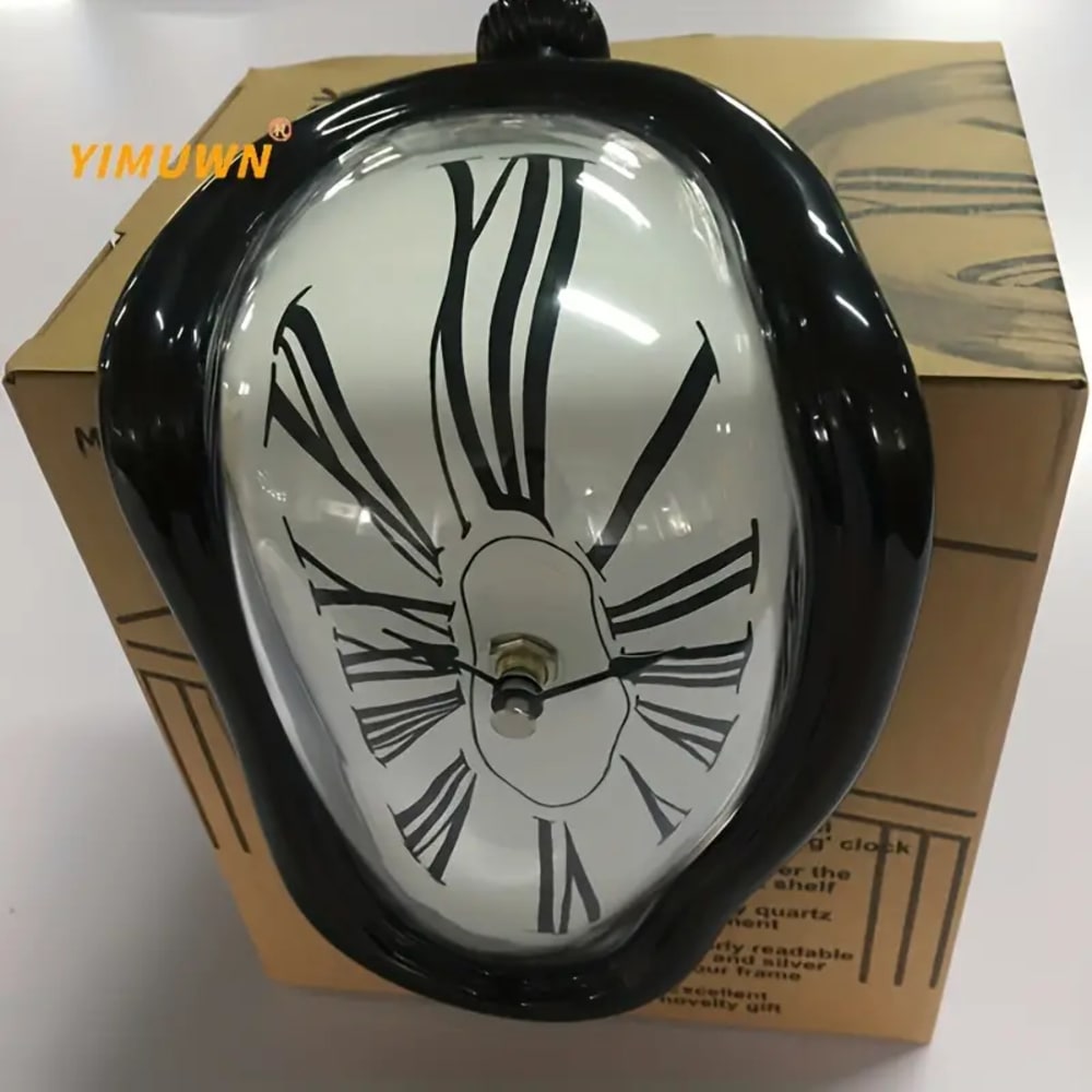 Salvador Dali Surreal Melted Twisted Roman Numeral Wall Clocks Surrealism